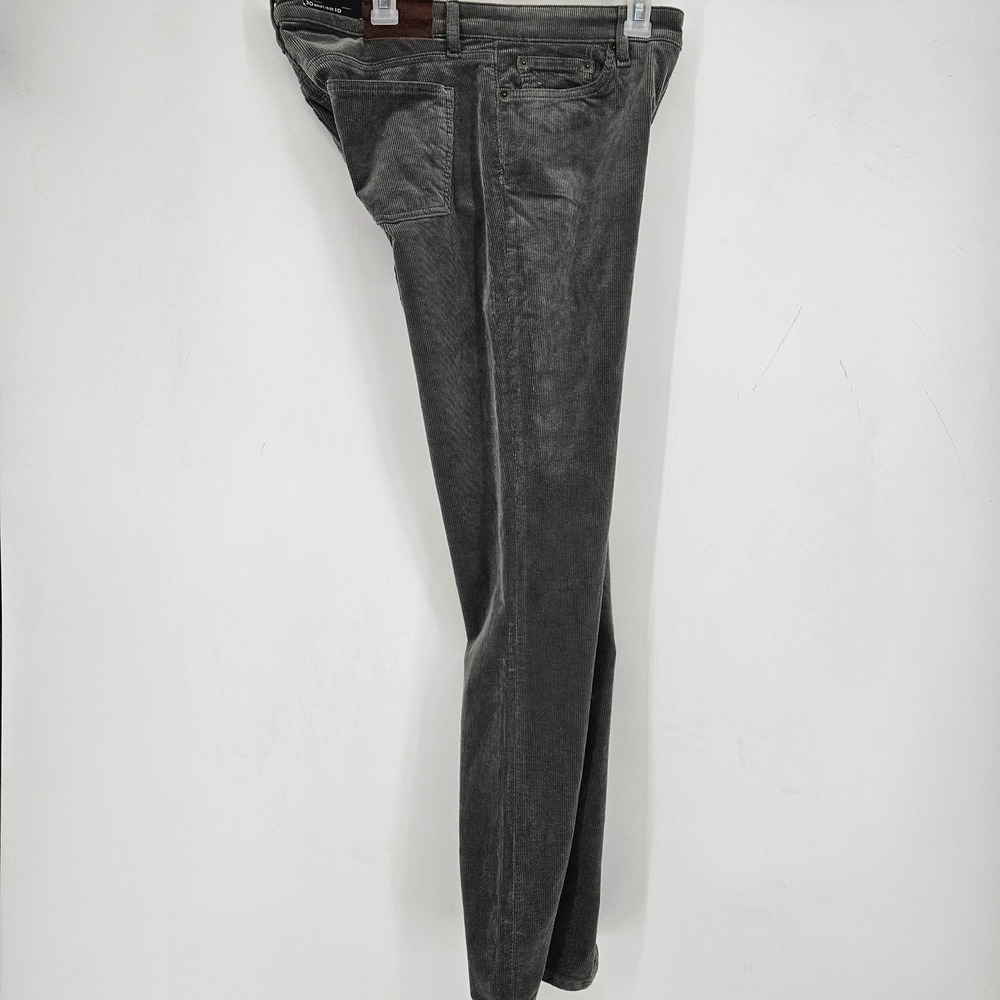 Lauren Ralph Lauren Pants Womens 10 Gray Corduroy Casual Mid Rise Straight Leg - Picture 6 of 13